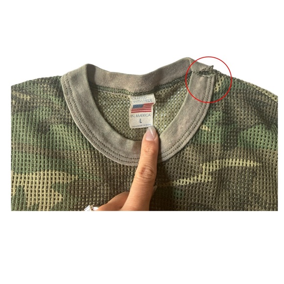 Vintage Camouflage Mesh Tee - Picture 5 of 6